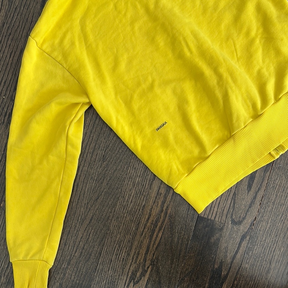 Bright Yellow PANGAIA Zip-Up Hoodie (size S) - Picture 7 of 7